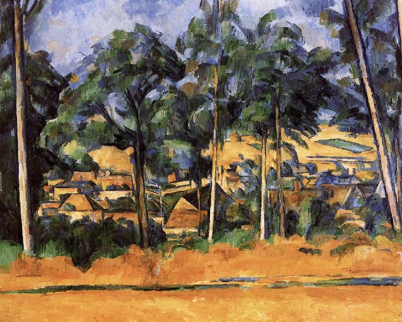 Paul Cezanne of the village after the tree oil painting image